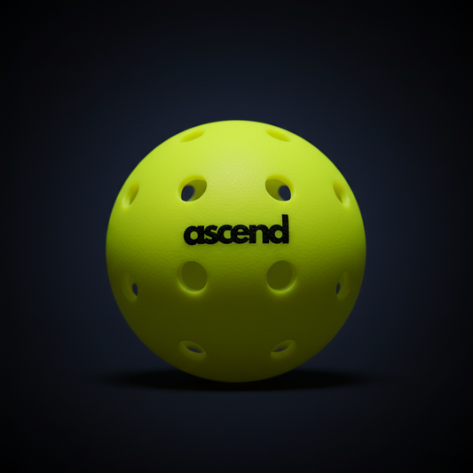 Ascend 40 pickleball on dark background